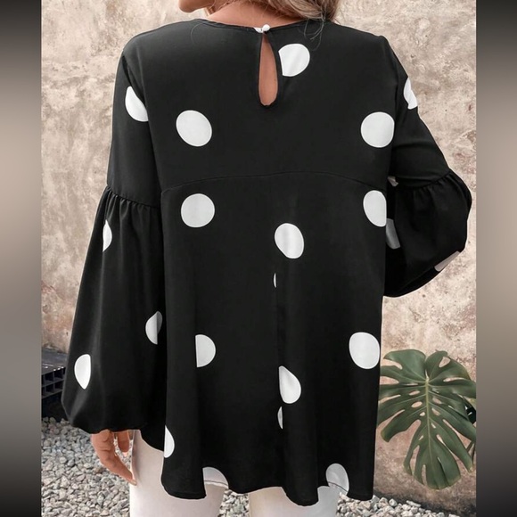 Boho Gingham Peplum Top Blouse Shirt Pink White - Picture 8 of 11